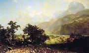 Albert Bierstadt Lake Lucerne, Switzerland oil painting picture wholesale
